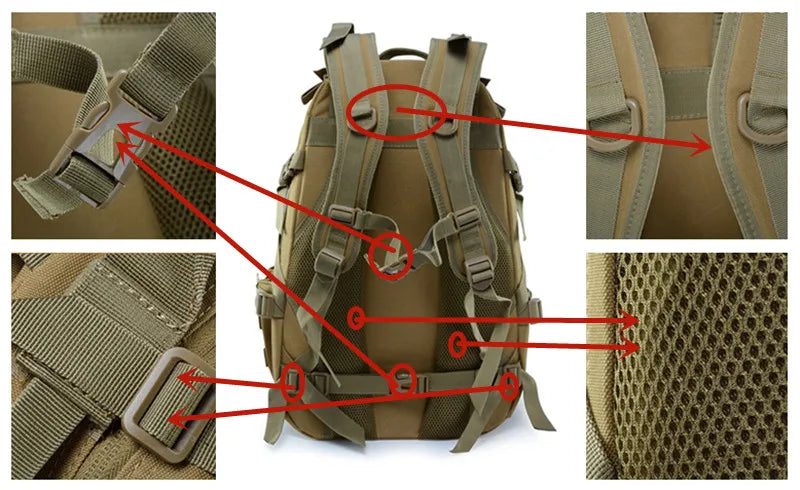 Mochila - Tática Militar Camping 40L