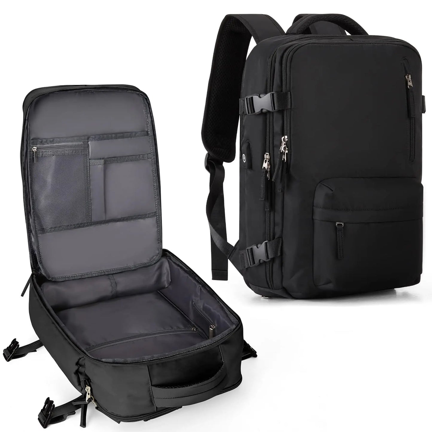 Mochila | B-Perfect PLUS - Expansível Impermeável com USB Para Viagem