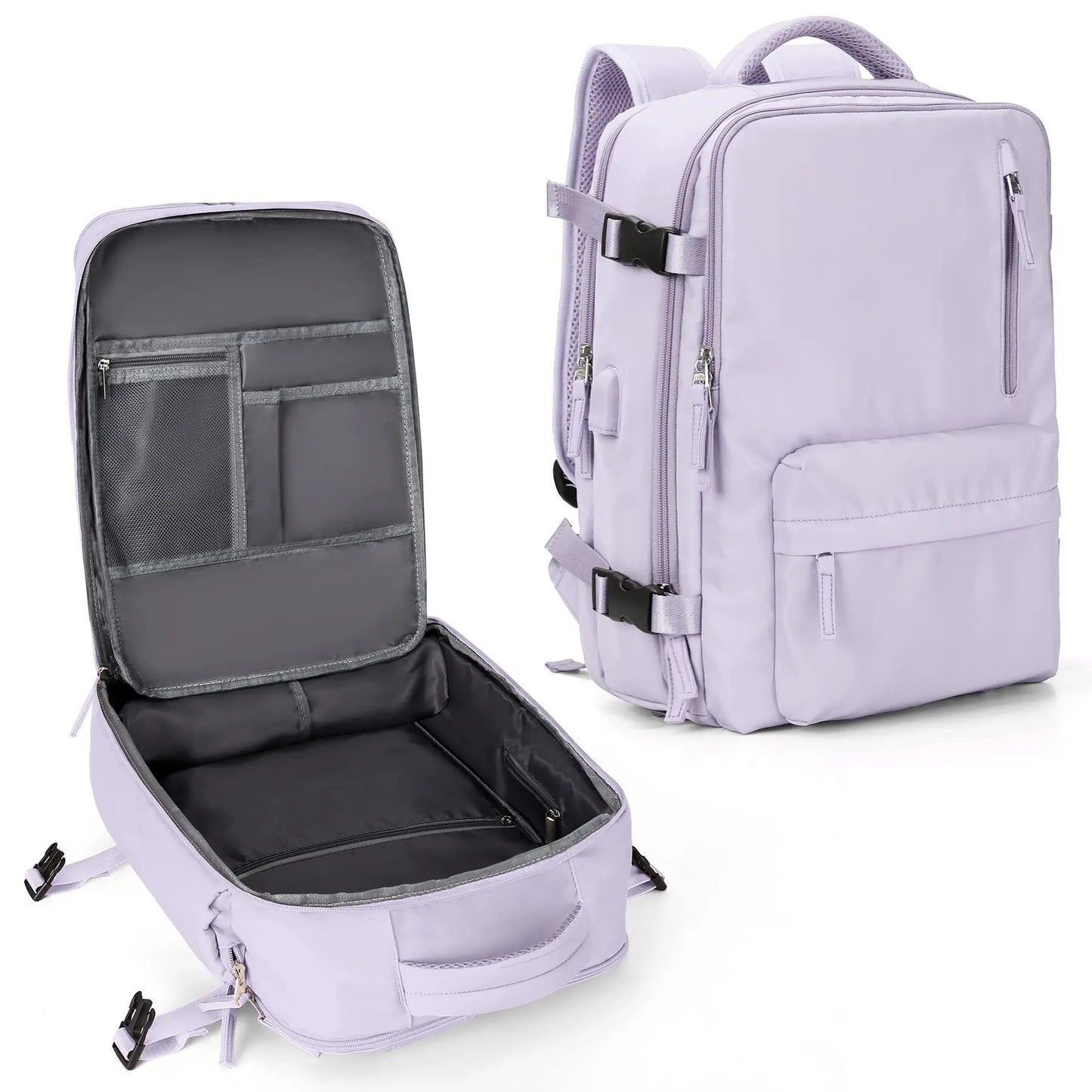 Mochila | B-Perfect PLUS - Expansível Impermeável com USB Para Viagem