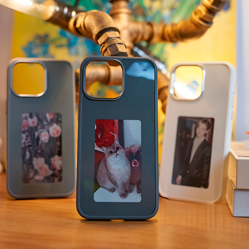 Case Inteligente Iphone - Case E-ink Screen Fotos Personalizáveis + App